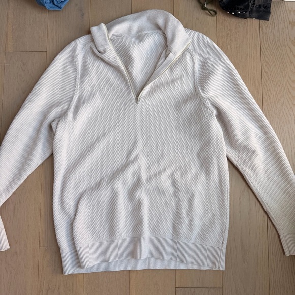 Lululemon Textured Knit Half-Zip Sweater Medium